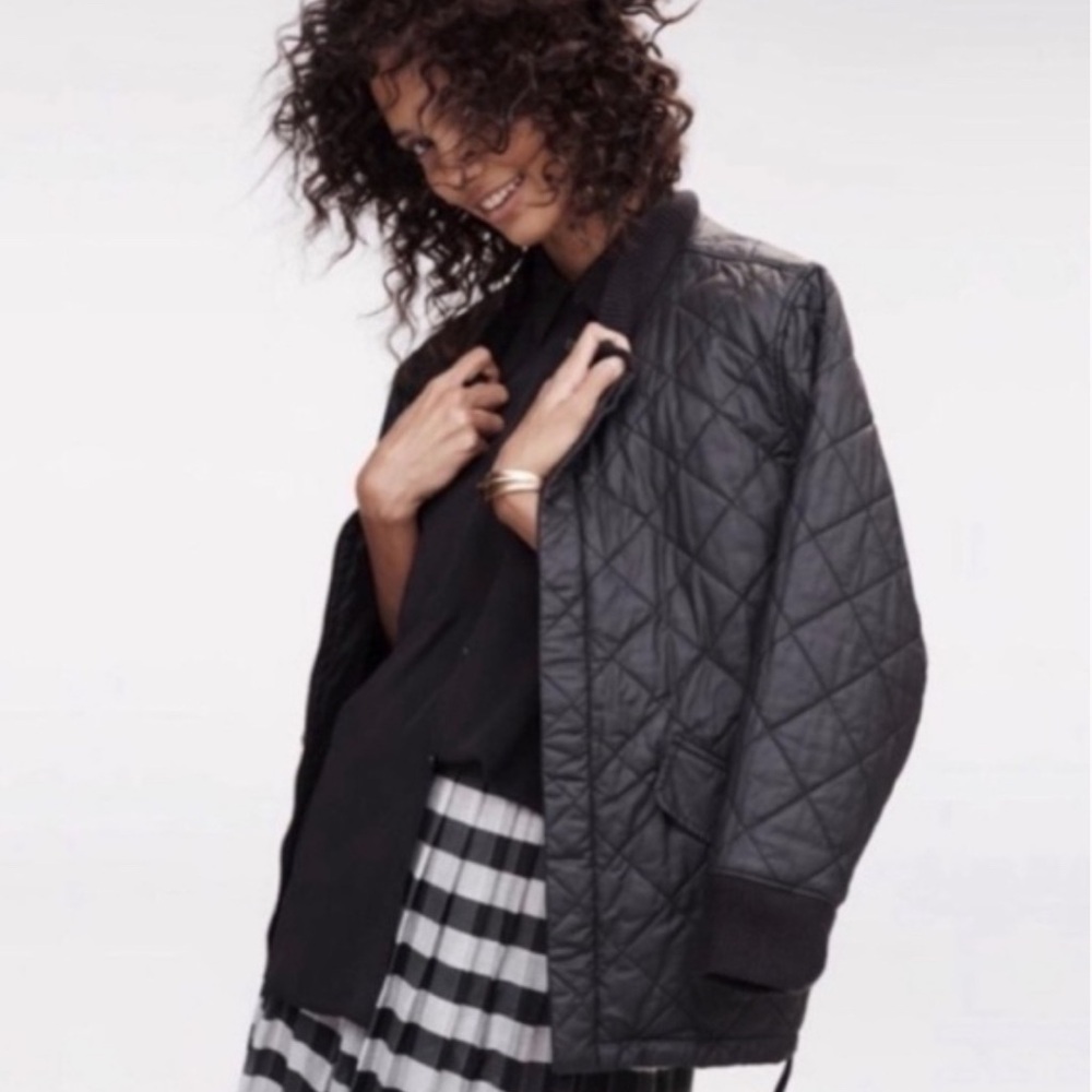 Women's Black Quilted Jacket